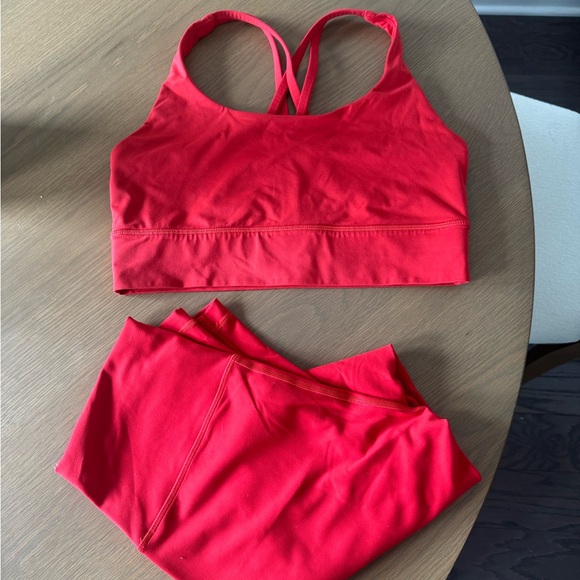 Red Lululemon Set - Picture 2 of 2
